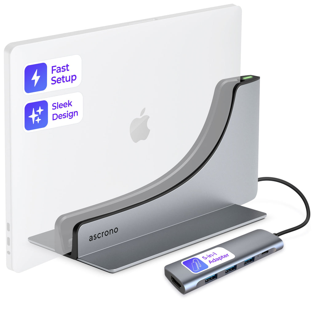 Ascrono vertical MacBook docking station, photo 11 of 18