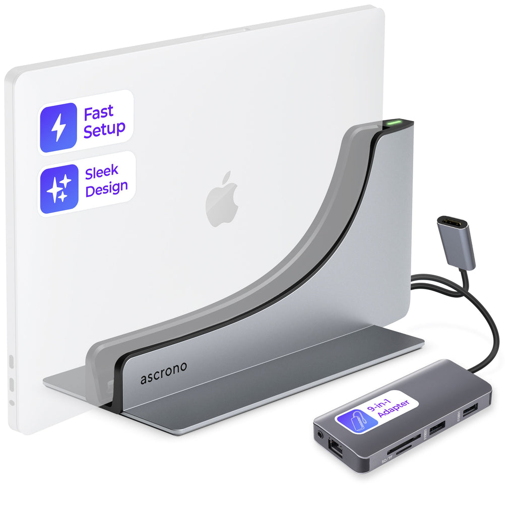 Ascrono vertical MacBook docking station, photo 7 of 18