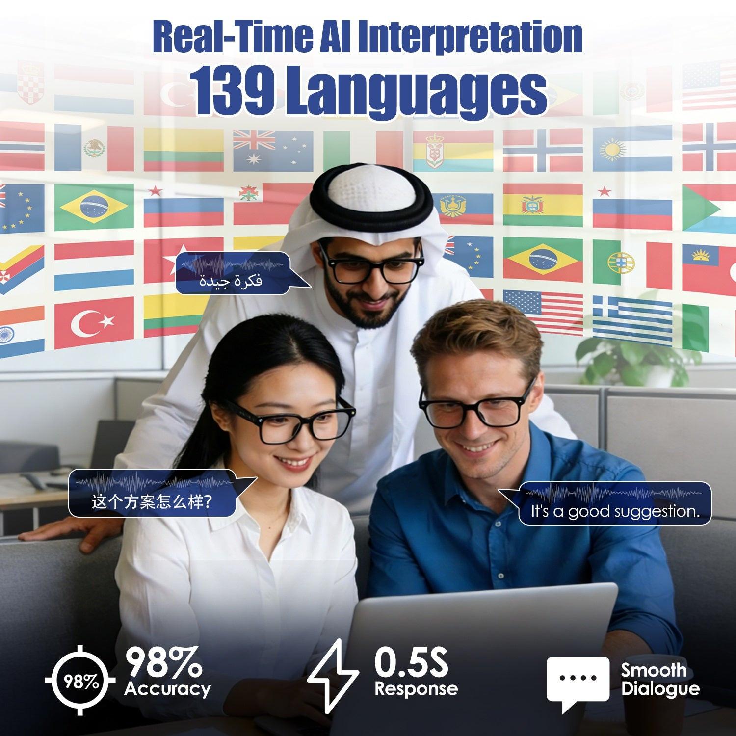 DashVision AI Smart Glasses™ – Camera, Translation &amp; Voice Assistant