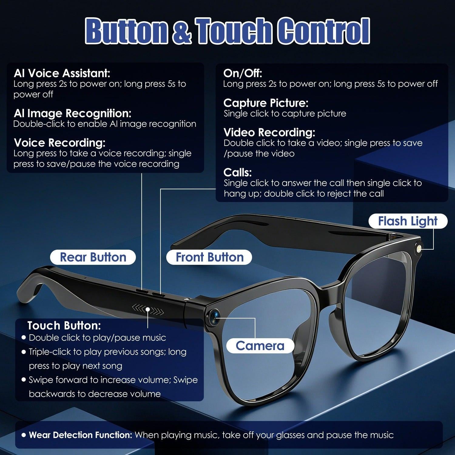 DashVision AI Smart Glasses™ – Camera, Translation &amp; Voice Assistant