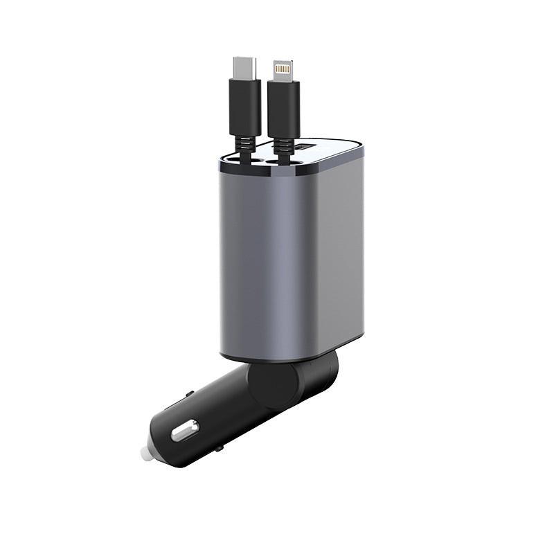 FlexPro™ – Retractable Fast Car Charger (86W)
