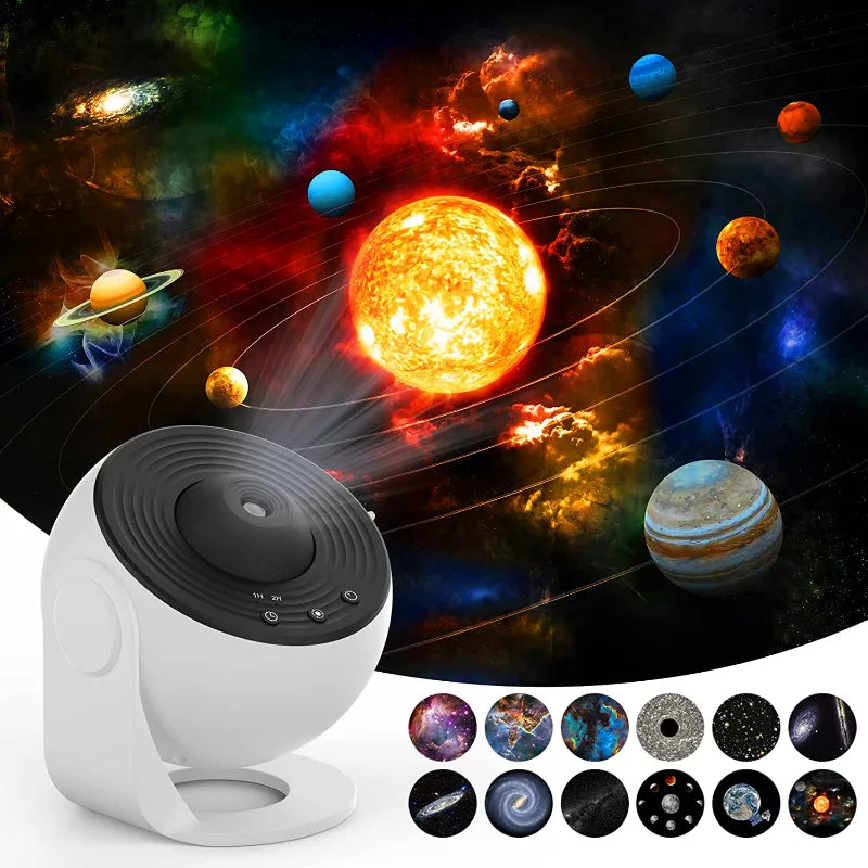 Galaxy Planetarium™ – 12-in-1 HD Star Projector (Room Experience Light)