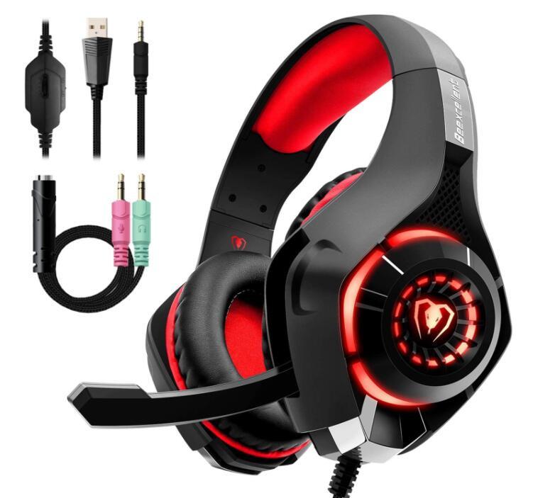 Pro Gaming Headset™ – Deep Bass Stereo w/ Mic & LED (PS4/PC)