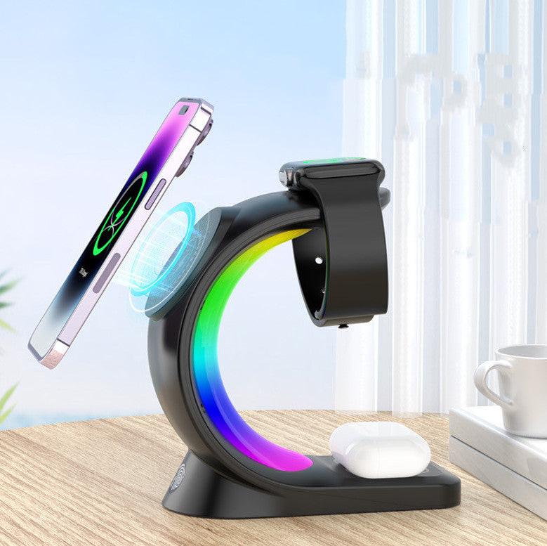 ⚡ ChargeHub Aura 4-in-1™ – Magnetic RGB Charging Station