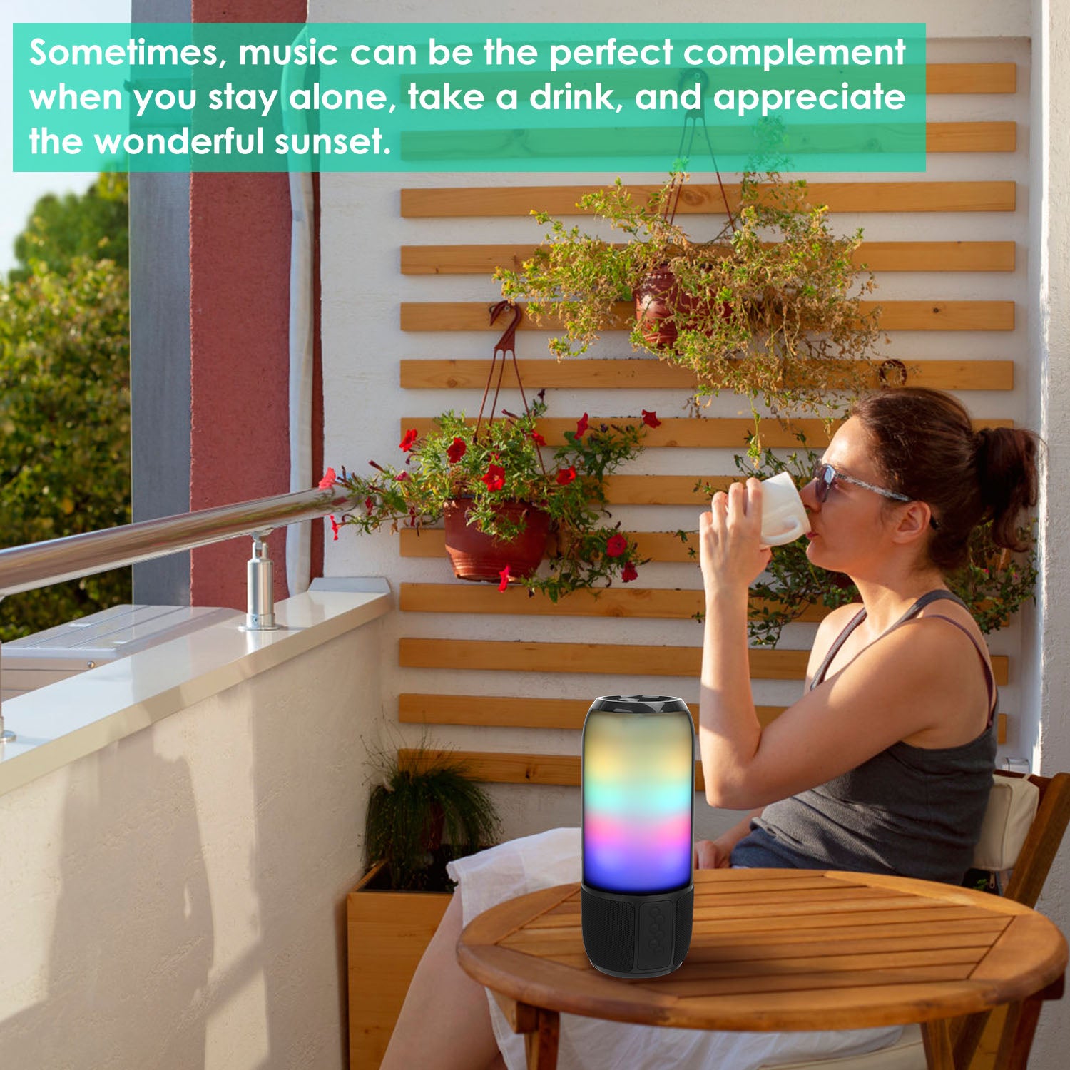 360 Speaker™ – Stereo Sound w/ RGB Light Show (Dual Pairing)