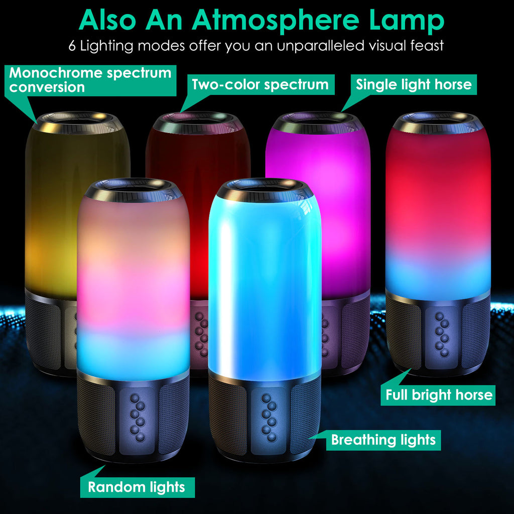 360 Speaker™ – Stereo Sound w/ RGB Light Show (Dual Pairing)