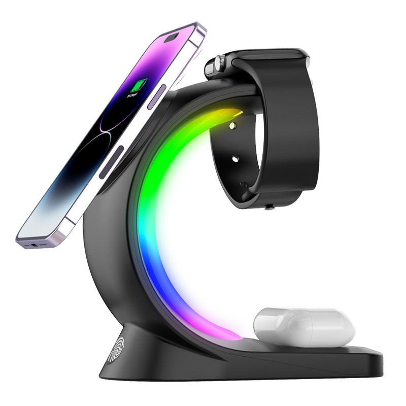 ⚡ ChargeHub Aura 4-in-1™ – Magnetic RGB Charging Station