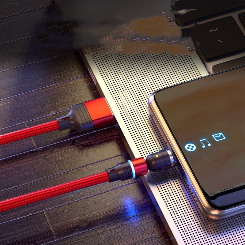 540° Cable™ – Rotating Magnetic Fast Charging Cable (Universal)