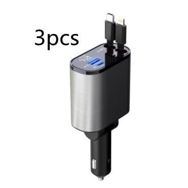 FlexPro™ – Retractable Fast Car Charger (86W)