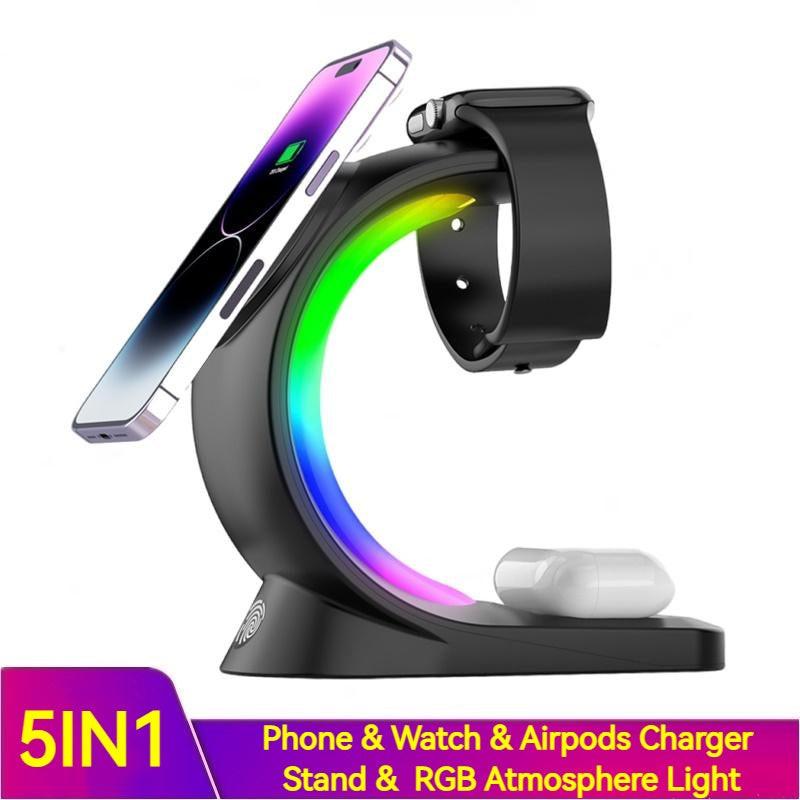 ⚡ ChargeHub Aura 4-in-1™ – Magnetic RGB Charging Station