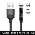 540° Cable™ – Rotating Magnetic Fast Charging Cable (Universal)