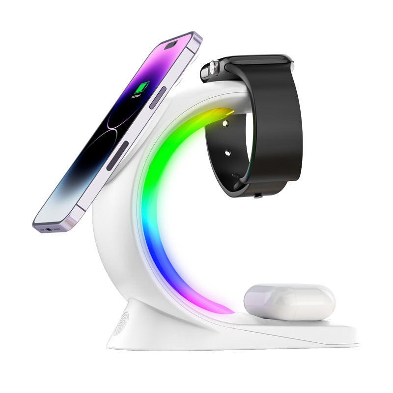 ⚡ ChargeHub Aura 4-in-1™ – Magnetic RGB Charging Station