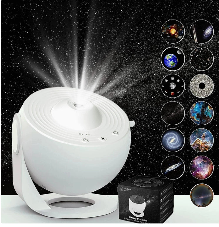 Galaxy Planetarium™ – 12-in-1 HD Star Projector (Room Experience Light)